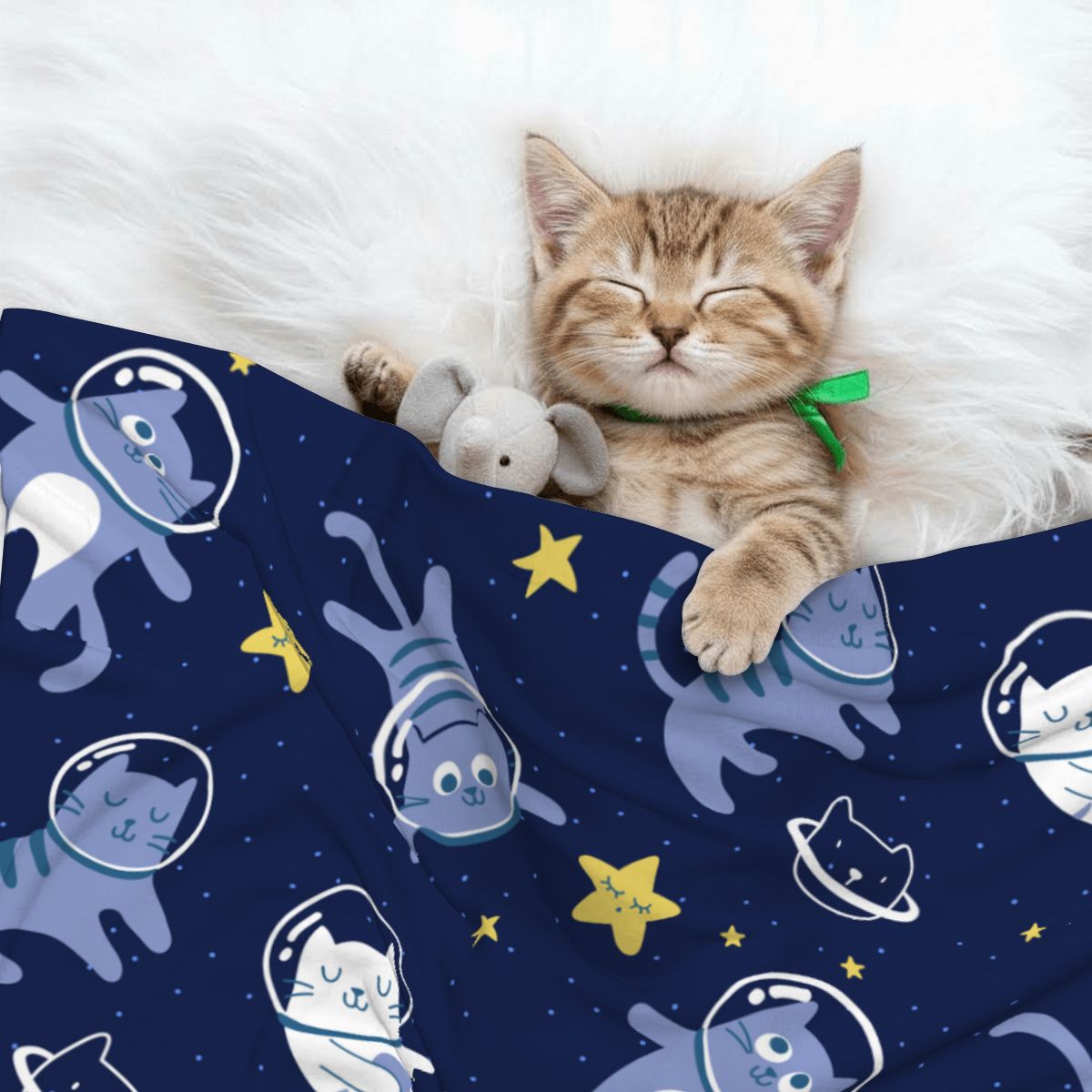 Space Adventure Cat Blanket