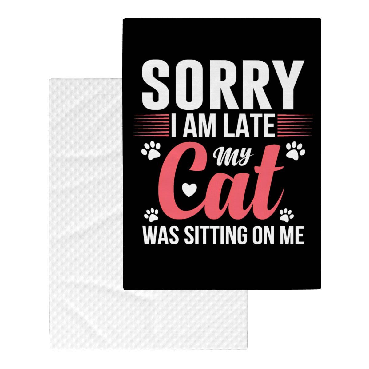 Sorry I Am Late Cat Blanket