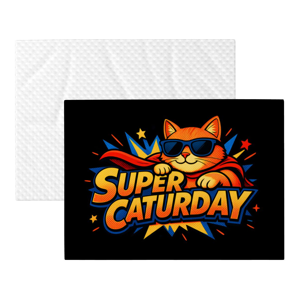 Super Caturday Hero Cat Blanket